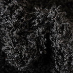 Unique Loom Solid Shag Collection Area Rug (6' 1" Round, Jet Black)