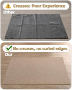 Color&Geometry Thin Front Door Mat Indoor Entrance Non Slip Rubber Backed, 24"x36" Indoor Door Mats for Entryway, Dirt Trapper Doormat, Washable Front Door Rugs, Khaki (Rolled-up NO Creases)