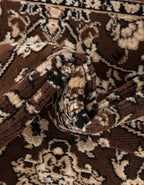 Unique Loom Sialk Hill Collection Area Rug - Washington (7' 10" x 10' Rectangle Brown/Black)