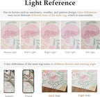 Floral Runner Rug 2x10 Washable Hallway Pink Bedroom Non Slip Cute Long Kitchen Carpet Botanical Indoor Soft Accent Rug for Bathroom Dining Laundry Living Room
