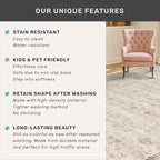 Long Ivory Farmhouse Hallway 2'6''x8' Runner Rug, Washable Non Slip Runner for Kitchen, Entryway, Low Pile Floral Stain Resistant Neutral Rugs