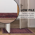 Keen Home Design 2x3 Rug - Machine Washable Entry Rug with Non-Slip Backing, Ideal for Enteryway, Kitchen, Bathroom, Laundry Room - Vintage, Easy Clean, Durable, Low Pile Rug - (2' x 3')