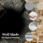 3D Deep Abyss Canyon Indoor Rug, 6x8ft, Stone Built Cave Wooden Ladder Carpet for Entryway, Durable Non-Shedding Pet Friendly Mats, Floor Decor Low Pile Easy Clean Rugs for Family