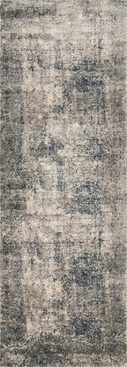 Loloi Teagan Collection TEA-05 Denim/Slate 3'-4" x 5'-7" Accent Rug, Large, Soft Neutral Rug, High-Traffic for Living Room, Bedroom, Home Office, Dining Area