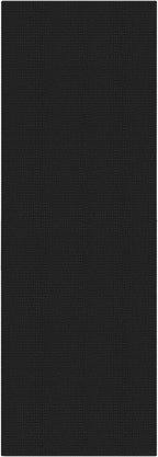 IOHOUZE Washable Runner Rug 2x6 Non Slip Runners for Hallways Entryway Runner Indoor, Kitchen Rugs Woven Cotton Floor Carpet for Kitchen Hall Entrance Bedroom, Black/Grey