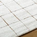 Livabliss x Our PNW Home Cascade Minimalist Area Rug, 10' x 14', Ivory