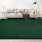 Large Area Rugs for Living Room Bedroom, 6x9 Feet Dark Green Rug, Minimalist Modern Shag Rug, Soft Thick Memory Foam Indoor Carpet, Non-Slip Washable Rug for Boys Girls Dorm Nursery Room Home Decor