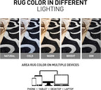 Rugshop Abstract Wavy Shag Area Rug Anthracite Dark Gray 4' x 6' Ideal for Small Living Rooms, Offices, or Beside The Bed