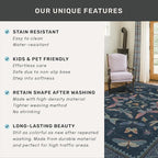 5x7 Navy Blue Boho Rugs for Living Room, Stain Resistant Non Slip Area Rug for Dining Room, Whimsical Bedroom Insect Carpet, Dark Vintage Décor Indoor, Low Pile & Soft