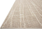Loloi Amber Lewis Bexley Collection BEX-05 Mushroom/Natural 7'-10" x 10' Area Rug Neutral, Textured, Living, Bedroom, Dining, Carpet