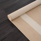 CAMILSON Outdoor Rug 5x7, Modern Outside Rugs for Patios Porches Waterproof Durable Washable Non-Shedding, Easy-to-Clean Indoor Outdoor Area Carpet (5 x 7, Bordered - Beige/White)