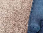 Unique Loom Solid Shag Collection Area Rug (7' 10" Round, Taupe)