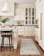 Loloi Chris Loves Julia Jules Collection JUL-07 Natural/Ocean 5'-0'' x 7'-6'', .13" Pile Height, Area Rug