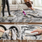 6x9 Area Rugs for Living Room, Modern Abstract Rug for Bedroom, Contemporary Machine Washable Rug, Large Stain Resistant Carpet for Dining Room Playroom Home Office, Pet & Kids Friendly