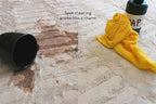 Revival Rugs Gambit 6'7"x9' Checkered Rug Washable Area Rug for Living Room Bedroom - 100% Recycled Oeko-TEX Certified, Medium Pile, Green, Beige