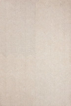 Modern Herringbone Chevron Collection Handcrafted Wool Area Rug - Durable, Zigzag Pattern, for High Traffic, Contemporary Design for Living Room, Bedroom, Dining Room Decor (Sand Beige, 2' x 3')