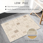 Geometric Rug, Washable 4x6 Rug for Living Room, Modern Abstract Patterned Indoor Carpet, Geometric Decor for Home, Bedroom, Soft Non Slip Thin Design FER56