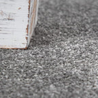 Paco Home Solid Area Rug in Anthracite Modern Plain Design, Size: 2'8" x 4'11"