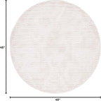 SAFAVIEH Marrakesh Collection Round Rug - 4' Round, Beige, Bohemian Design, Ideal for High Traffic Areas in Living Room, Bedroom & Dining Room (MRK517C-4R)