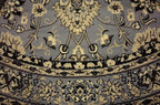 Unique Loom Sialk Hill Collection Area Rug - Washington (8' Round Gray/Black)