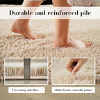 Soft Runner Rugs for Bedroom, Beige 2x8 Runners for Hallways Fluffy Rug Area Rug, Bedside Rug for Living Room Bedroom Kids Room Home Decor