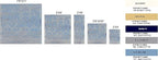 Furnish my Place Trellis Pattern Runner Rug - 2 ft. x 8 ft, Light Blue, Bohemian Rug with Transitional Design
