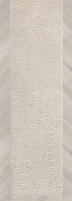 Well Woven Custom Size Hallway Stair Runner - Choose Your Length - 27 Inches Wide x 16 Feet Long Runner (27" x 16' Runner) Rug - Ivory Sibi Soft Touch, Modern Abstract - Hi-Lo Pile