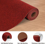 jxgzyy Red Commercial Outdoor Mat 2'11" x 4'11", Non Slip Front Door Mat Outside Entrance, Heavy Duty Waterproof Floor Mat for Porch, Home, Patio, Garage, Entryway
