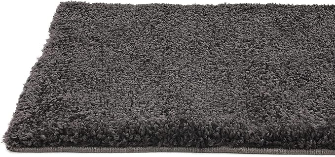 Unique Loom Solo Collection Area Rug - Calabasas (2' 2" x 13' Runner, Charcoal/ Black)