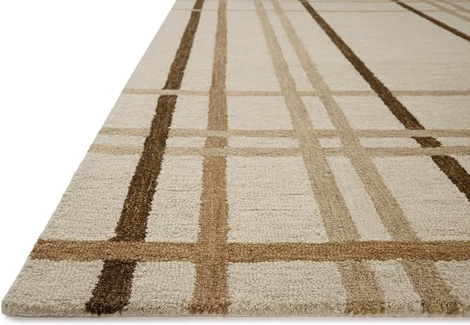 Loloi Magnolia Home by Joanna Gaines Waylon Collection WAY-01 Natural/Bark 7'-9" x 9'-9" Area Rug
