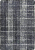 Hand-Tufted 100% Wool Area Rug – Unique Modern Geometric Grid Pattern, Soft Plush Textured Carpet for Living Room, Bedroom, Dining Room & Entryway (Smoke, 6' x 8')