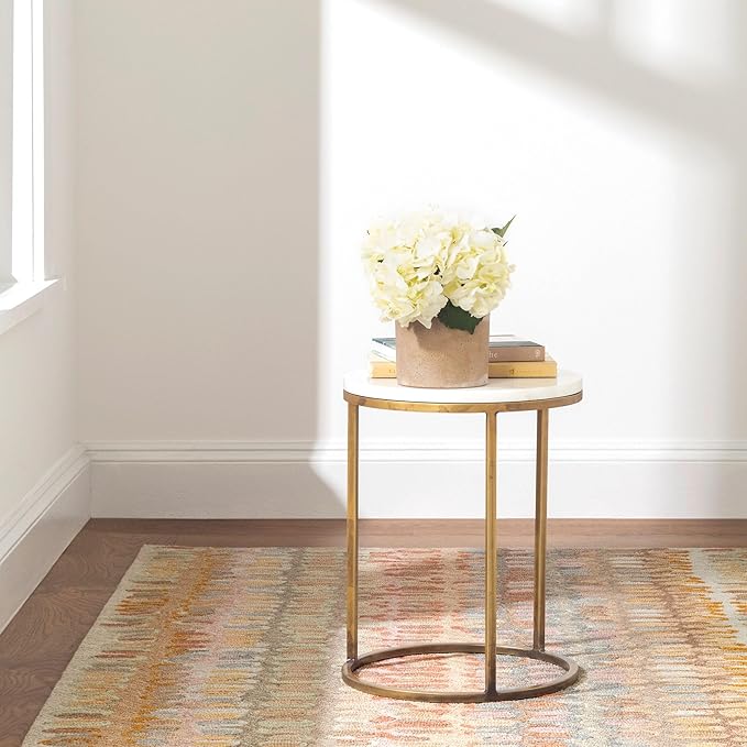 Dash and Albert Paint Chip Wool Area Rug - 6' x 9' Stone Graphic Hand Micro Hooked Accent Rug - Durable, High Traffic Areas Hallway, Living Room, Stairs