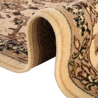 Unique Loom Sialk Hill Collection Area Rug - Washington (3' 3" x 5' 3" Oval Ivory/Black)