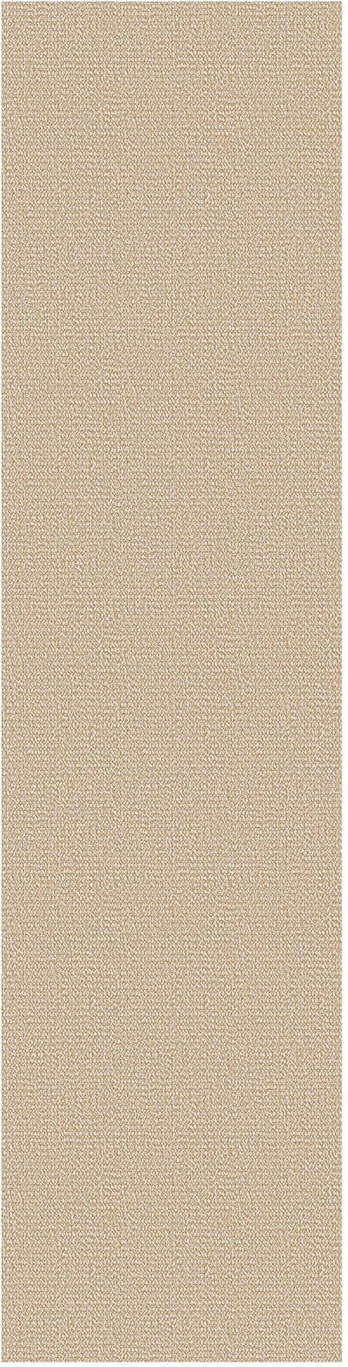 EARTHALL Washable Runner Rug 2x10 Ft Non Slip Runners for Hallways Long Cotton Rubber Backed Kitchen Runner Braided Indoor Floor Carpet Runners for Entryway, Hallway, Kitchen, Golden Beige/White