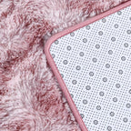 Large Shag Area Rugs 5 x 8, Tie-Dyed Plush Fuzzy Rugs for Living Room, Ultra Soft Fluffy Furry Rug for Bedroom, Indoor Carpet Nursery Rugs for Kids Room Home Decor, Pink Purple
