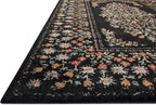 Loloi Rifle Paper Co. Laurel Collection LAU-02 Black 7'-10" x 10' Area Rug