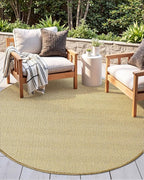 DEXI Round Sisal Rug Natural Fiber 4x4, Braided Woven Area Rugs No Shed, Soft Neutral Rustic Carpet Mat for Indoor Outdoor Patio Dining Living Room Bedroom Farmhouse, 4ft, Natural