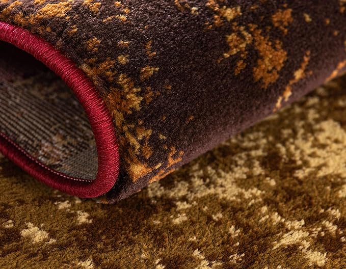 Unique Loom Barista Collection Area Rug - Kouillou (2' 2" x 6' 1" Runner, Multi/ Brown)