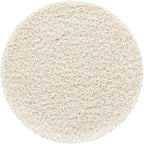 Unique Loom Solid Shag Collection Area Rug (3' 3" Round, Snow White)