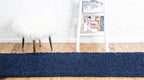 Unique Loom Solid Shag Collection Area Rug (2' 6" x 16' 5" Runner, Sapphire Blue/ Navy Blue)