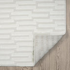 Abani Cream Area Rug for Living Room, Bedroom -Geometric Pattern - 6 x 9 -Durable & Easy to Clean