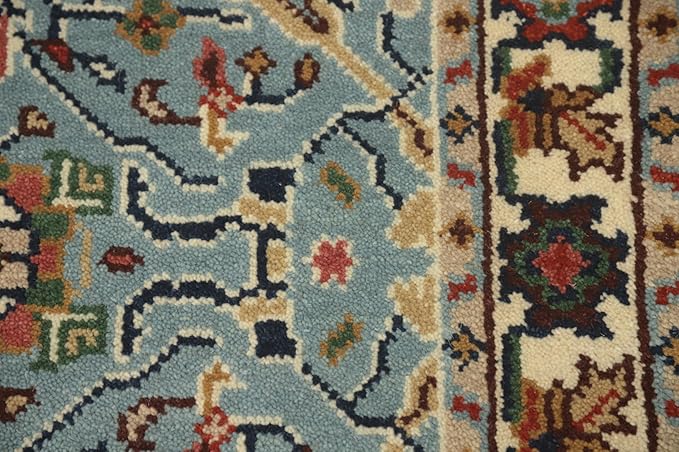 Transitional Collection 5' 0'' X 2' 10'' Rug Rug, All-Over 100% Wool Carpet for Home Décor, Foyer and Hallway