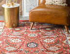 Unique Loom Espahan Collection Area Rug - Cape Cod (5' 3" x 8' Rectangle, Terracotta/ Black)