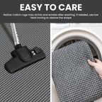 IOHOUZE Washable Exrea Long Hallway Runner Rug 3x16 Non Slip Rubber Backed Kitchen Runner Entryway Runner Indoor, Woven Rugs Floor Carpet for Kitchen Hall Entryway Stair, Dark Grey