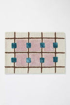 Greer Wool Area Rug - Chic Hand-Tufted Mauve, Blue, and Beige Design for Stylish Home Decor (8x11 Ft)