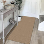 KOZYFLY Boho Runners for Hallways 2x5 ft Washable Kitchen Runner Non Slip Rubber Backed Hall Runners Cotton Entryway Runner Rugs Floor Carpet for Indoor Backdoor Bedroom Kitchen, Tan/Orange/Brown