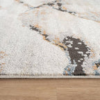 Rugshop Contemporary Gray Striated Area Rug Durable, Kid & Pet Friendly 2' 3" x 8' Runner Ideal for Hallway, Kitchen, Entryway, or Behind The Sofa