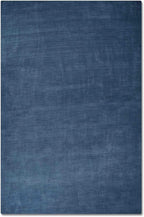 Rugsotic Carpets Hand Knotted Gabbeh Wool 6'x9' Area Rug Solid Blue L00111