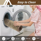 COSY HOMEER-Door-Mat Dirt Trapper Entryway Rugs 20"x32" Non Slip Washable Entrance Mats Absorbent Welcome Mat Low Profile Dog Door Mats for Front Back Doomats and Wet Shoes,Taupe