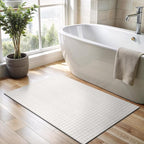 CAMILSON Modern White Non Slip Door Mat Rug 2x3 Ultra Soft High Pile Entryway Rugs Non Skid Rubber Backing Durable & Easy to Clean Carpet for Kitchen Bathroom Indoor Use (2 x 3 White)
